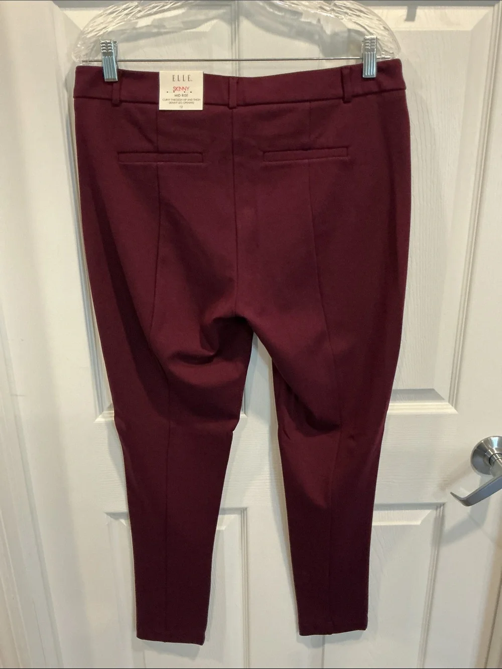 Elle Women's Skinny Mid Rise Slacks- NWT - Picture 8 of 8